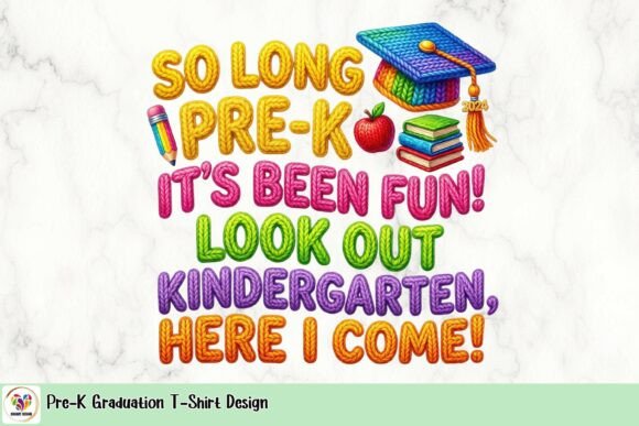 Celebrate Milestones with a Vibrant Pre-K Graduation T-Shirt Design