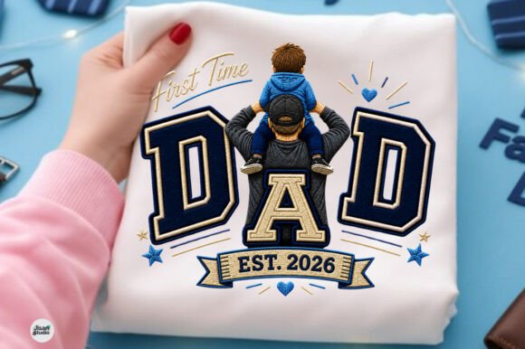 First Time Dad Est 2026 PNG Design: Elevate Your Creative Projects