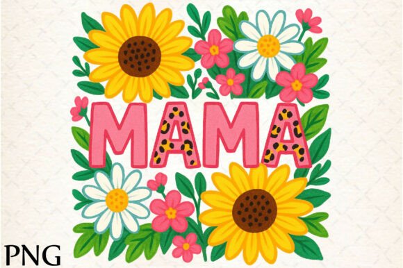 Floral Mama Png Mom Sublimation Design: A Designer's Asset