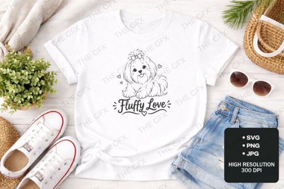Fluffy Love Maltese T-Shirt Design: A Designer's Guide