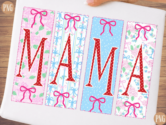Mama PNG Sublimation Design: Cute Mom Q for Creative Projects