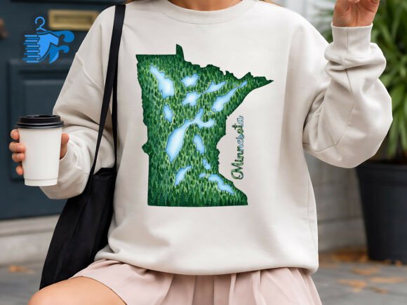 Minnesota Lakes Forest Shirt Design: A Creative Asset