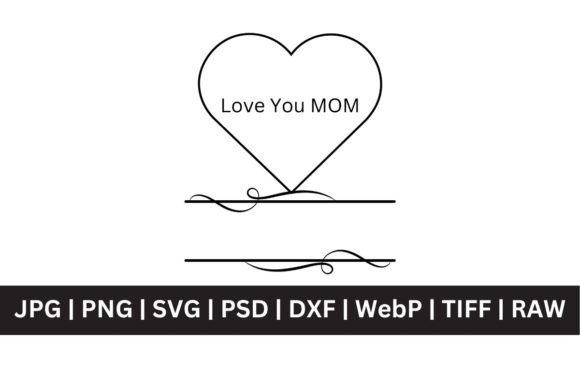 Monogram SVG Mothers Day Design: Elegant & Versatile Graphics