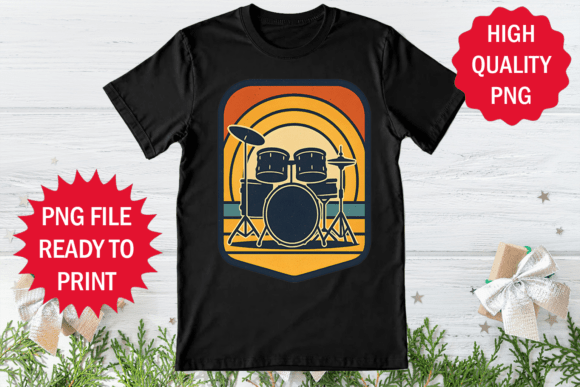Retro Drummer Graphic Tees: Timeless Design for Modern Brands