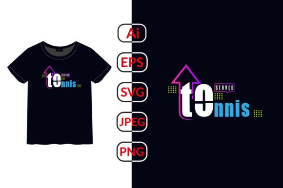 Tennis Lover T-shirt Design: A Vector Asset for Creative Projects