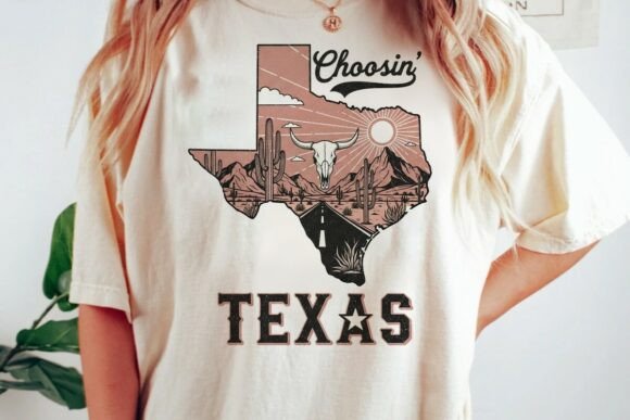 Texas Desert Road Trip Skull Design: A Modern Graphic Asset
