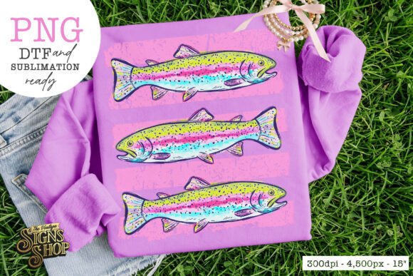 Trout PNG: Elevate Your Summer Lake Fish Shirt Design