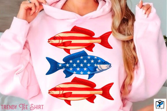 USA Bass Design: Boys 4th of July PNG for Patriotic Graphics