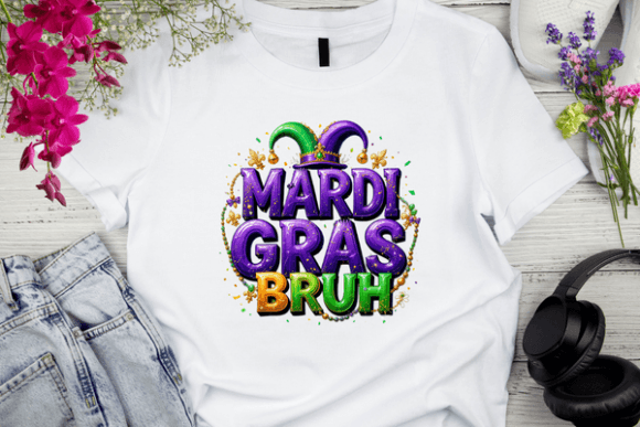 Vibrant Mardi Gras Typography for Creative Projects